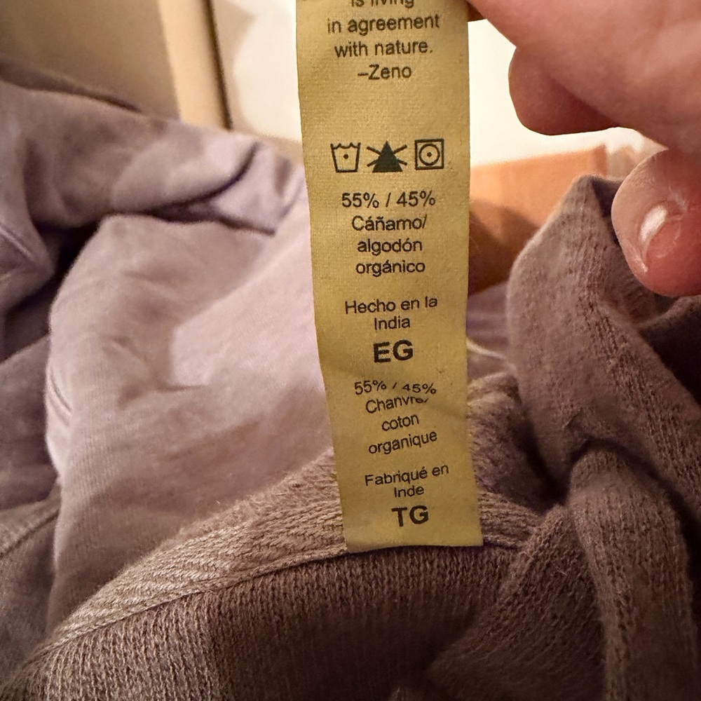 Econscious Unisex Full-Zip Hoodie - Gray-New without tag - Picture 3 of 3